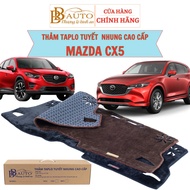 Mazda CX5 - velvet taplo carpet for Mazda CX5 cars 2013-2017 and CX5 2018 - 2026
