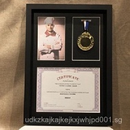 Solid Wood Medal Display Frame Marathon Medal Three-Dimensional Display Stand Creative Badge Medal W