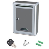 [Organization] Wall Mount Lockable Mailbox Outdoor Galvanized Metal for Key Large Capacity Commercia