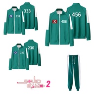 Squid Game 456 Children Halloween Cosplay Costume Sportswear Casual Sports Camouflage Cosplay Event 