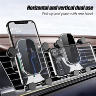 Universal Car Mobile Phone Holder with Hook Air Vent Gravity Sensor Phone Bracket GPS Support Compatible with IPhone Samsung Xiaomi 4.7-6.6inch Phones
