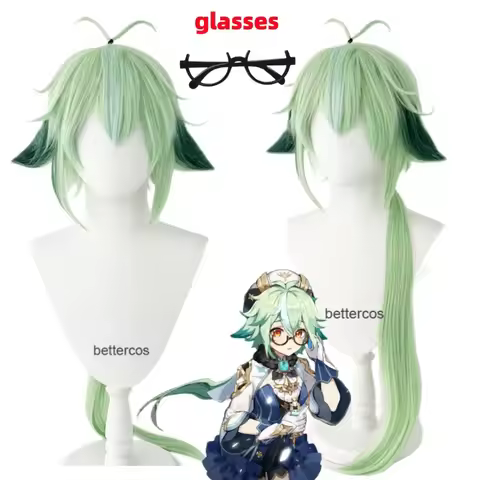 Sucrose Cosplay Wig Long Green Wig Cosplay Anime Cosplay Wigs Heat Resistant Synthetic Wigs