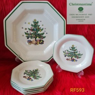 Plate set - Nikko Christmastime