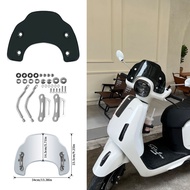 Motosnail F125 ปัดลมหน้ารถแบบปรับแต่งได้สำหรับ Honda Wuyang กระจกป้องกันลมแบบย้อนยุคป้องกันฝน