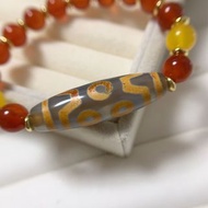 藍冰色冰透天珠 七眼天珠