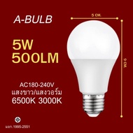 หลอดไฟปิงปอง LED ยกลัง หลอดไฟled ขั้วE27 ใช้ไฟฟ้า220V สว่างนวลตา 5W 7W 9W 12W 15W 18W 22W แสงขาว เเ