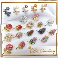 BK Kerongsang Korea Brooch Bahu Rose (K122) (K749) (K750) (K751)