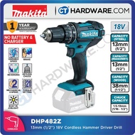 MAKITA DHP482Z 13MM (1/2 ) CORDLESS HAMMER DRIVER DRILL WITHOUT BATTERY AND CHARGER