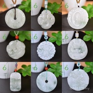 Pengilang Tianshan Jade Karamay Pixiu Xinjiang Sumber Guanyin Loket Penstriman Langsung Antara Emas 