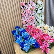HQ-19 Flower Panel Fake Flowers Artificial Home Decoration Wedding Leaves