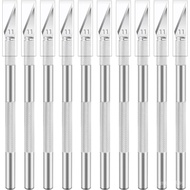 10 Pack Exacto Knife Set, Stainless Steel Craft Knife Kit for Pumpkin Carving, DIY, Art, Cutting, St