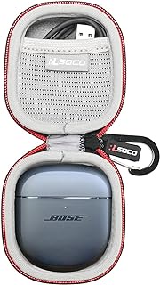RLSOCO Hard Case for New Bose QuietComfort Ultra/QuietComfort Earbuds II/Earbuds 2 Wireless Noise Cancelling Earbuds (Black)