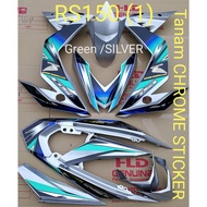 COVERSET HONDA RS150R WINNER GREEN/SILVER