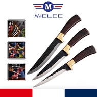MIELEE Pisau Japan Dapur Super Tajam Daging  Sembelih Lengkap Baja Asli Dapur Ori Pisau Set butcher 