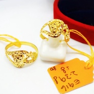 LAELA CINCIN FESYEN DAUN KELADI EMAS TULEN 916 GOLD RING