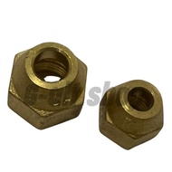 nut nepel pipa ac 1/4 inch dan 3/8 inch