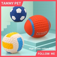Pet ball Dog bite toy football vocal flash  toy rubber interactive tooth cleaning dog toy sounder