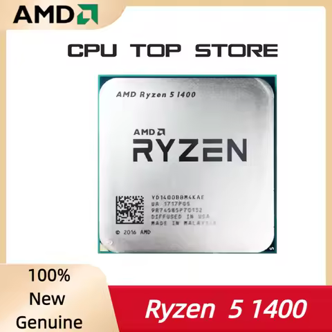 AMD Ryzen 5 1400 R5 1400 3.2GHz Quad-Core Eight-Thread CPU Processor Socket AM4