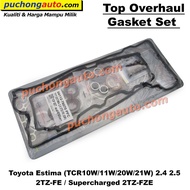 Engine Top Overhaul Gasket Set For Toyota Estima (TCR10W/11W/20W/21W) 2.4 2.5 2TZ-FE / Supercharged 