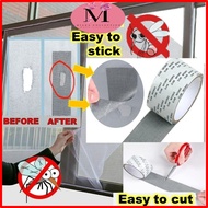 Mosquito Net Adhesive Tape Window Mesh Sided Tape Velcro Tape Fiberglass Tape Jaring Nyamuk Tingkap Penghalang Nyamuk