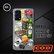 OPPO RENO 5/5F AP CASE Latest [BOTTLE MOTIF] - Custom Case - Casing hp - Hardcase - Softcase - Case 