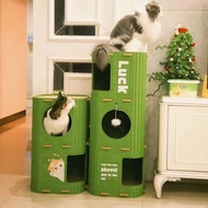 Large Cat House Cat Scratcher Board All-Season Tree Cat Bed Cat Tent Rumah Kucing Kotak Kucing For M