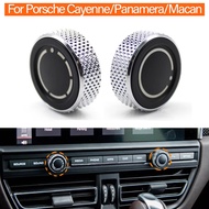 Car Dashboard Multi-media CD Player Audio Volume Control Knob Switch Button For Porsche Cayenne 7P5 