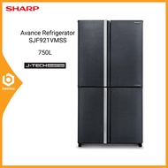 Sharp SJF921VMSS 4 Doors 750L Avance Refrigerator J-Tech Inverter Technology Fridge / Peti Sejuk