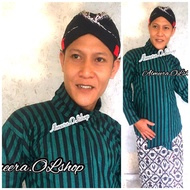 HIJAU Fine lurik surjan green island snailRaja blackTOSCA
