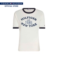 Tommy Hilfiger เสื้อยืด ผู้หญิง รุ่น WW0WW42585 YBH - สีขาว ทรง Regular Fit