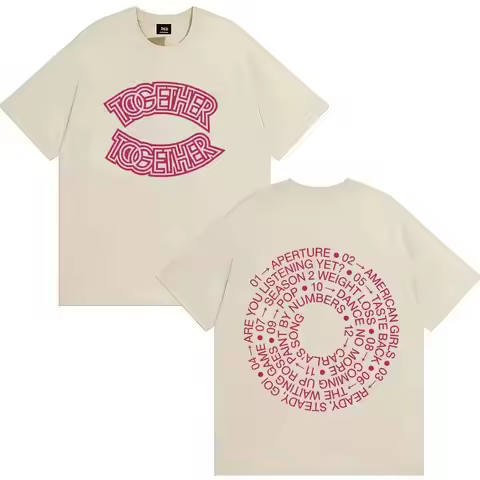 Harry Styles Kiss All The Time Disco Occasionally Graphic Print Short Sleeve Y2k Oversized Streetwea