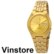 [Vinstore] Seiko 5 SNKL64 Automatic Gold Tone Stainless Steel Strap Gold Dial Men Watch SNKL64K SNKL64K1