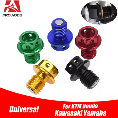 M12xP1.5 Magnetic Oil Drain Plug Bolt Screw For Yamaha YZ400F YZ426F WR400F WR426F YZ80 YZ100 YZ125 