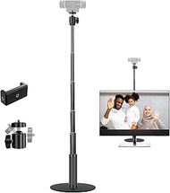 JCWINY Webcam Stand, 28 Inch Web Cam Stand for Desk, Adjustable Webcam Mount Camera Stand for Logite