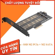 HCM- CARD MOUNTED M2 PCIE + M2 SATA SSD HARD DRIVE PCI EXPRESS STANDARD - PCI EXPRESS CARD - SSD M2 
