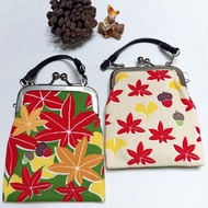 京都綾小路附帶口金包-楓葉