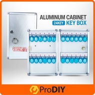 HVILOG H-1024 24Pcs Key Box Aluminium Cabinet Safety Key Storage Box Key Box Storage