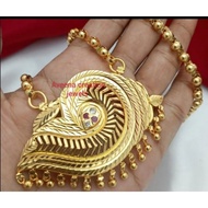 gold plated Sangu pendent parupu chain "30 inch not 916