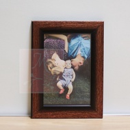 KAYU Frame / Frame / Photo Frame 4R (10 x 15 cm) Gold brown wood Motif