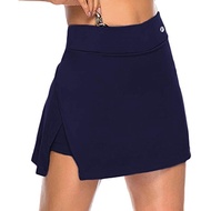 Fake Two-Piece Hakama Skirt Women's Solid Active Performance Skort Lightweight for Running Tennis Golf Sports Mini Skirt
