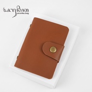 FOLDING CARD WALLET MEN'S SYNTHETIC LEATHERWanita 8 CARD SLOTS 10 x 8 CM