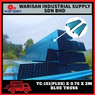 C Channel / V Batten Besi Bumbung Rak Bunga Besi Biru Blue Section 6.5 Feet(2 Meter)