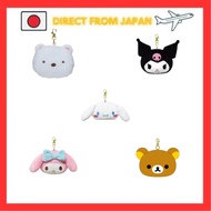 K-Company Sanrio Characters Face Pass Case Cinnamoroll CPC1-CN H11.2 x W13.3 x D4cm ,polar bear,cat,