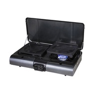 【Popular Japanese camping equipment】 Iwatani Tabletop Grill Fleet Twin CB-TBG-1