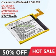 GlobeTrove， แบตเตอรี่ E-book E-reader 750mAh/2.78Wh สำหรับ Amazon D01100 Kindle 4G 4 5 6 515-1058-01