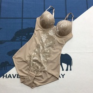 MIESHUT Womens Body Shaping Bodysuit: abdomen closing hip lifting triangular bra beautiful back sea