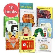 10 หนังสือ English Board Books for Kid Bedtime Story Book Caterpillar Book หนอนจอมหิว หนังสือภาษาอัง