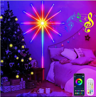 LAMPU LED STRIP RUNNING FIREWORK RGB USB KAMAR SENSOR MUSIK KONEKSI BLUETOOTH APLIKASIH CERDAS WARNA