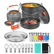 Portable Camping Set Hanging Pot Folding Teapot Hot Sale Camping Outdoor Cookware Set Pot Pot Set Po