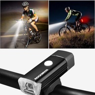 ROCKBROS จักรยานแสงแบบชาร์จไฟได้ขี่จักรยานขี่ไฟฉายกันน้ำจักรยานไฟหน้า MTB จักรยานด้านหน้าโคมไฟอุปกรณ์จักรยาน